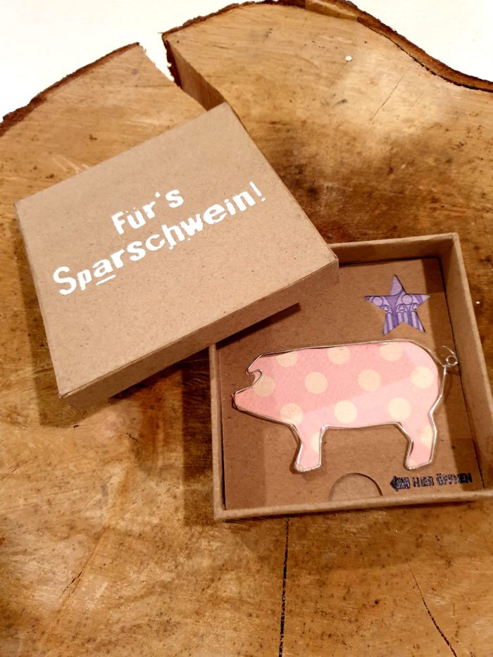 Geldgeschenkbox "Für`s Sparschwein" 1
