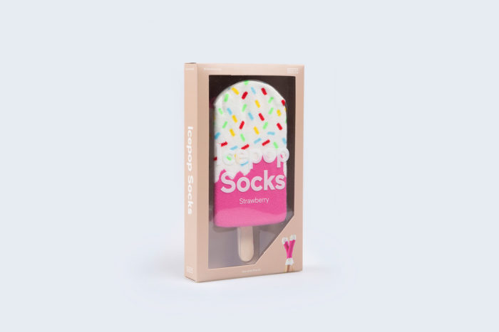 Icepop Socks Strawberry 1