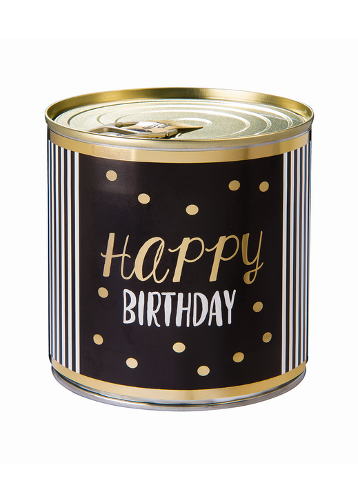 Cancake Happy Birthday gold dots Brownie black&white Edition 1
